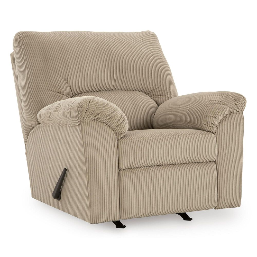 Ashley SimpleJoy Rocker Recliner in Sand, , large