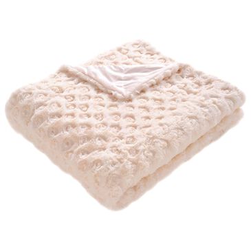 Safavieh Pebbles 60" x 72" Throw in Creme, , large