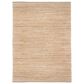 L&R Resources Natural Fiber 7"9" x 9"9" Cream and Ivory Area Rug, , large