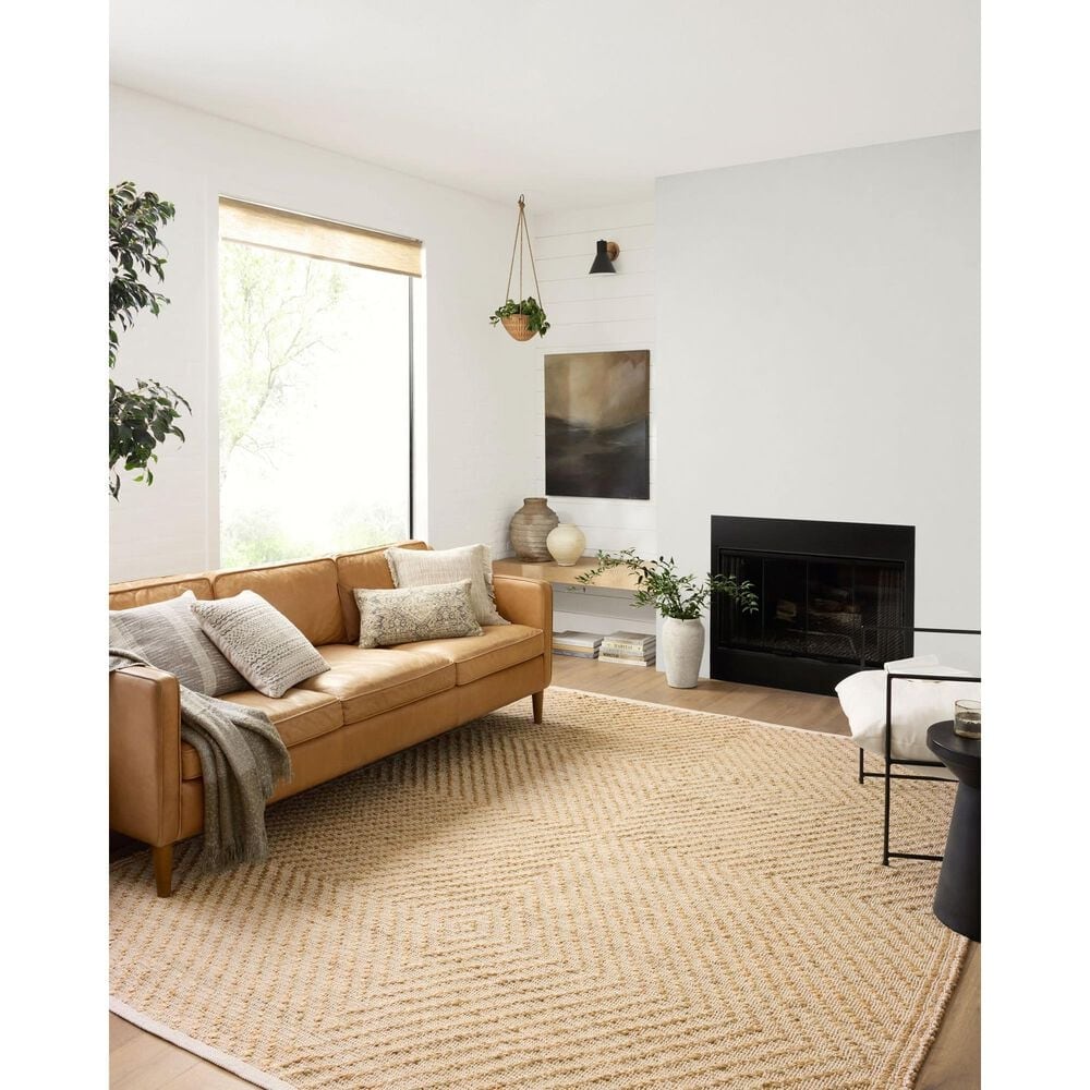 Angela Rose Colton 10&#39; x 14&#39; Natural and Ivory Area Rug, , large