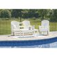 Ashley Hyland Wave Patio Rectangular Coffee Table in Bright White, , large