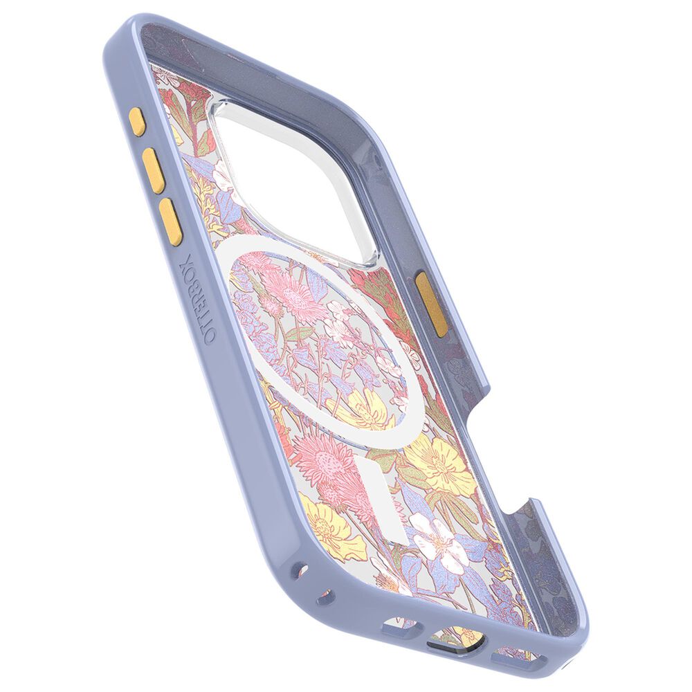 OtterBox Symmetry Series Clear Magsafe Case for Apple iPhone 16 Pro in Floral Purple, , large