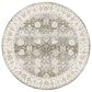Surya Dresden Deep Teal, Taupe, Dusty Sage, Off-White, Light Gray, Mustard and Olive 7"10" Round Area Rug, , large