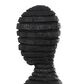 Maple and Jade 53" Tall Slim Figure People Decorative Sculpture in Textured Black, , large