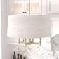 Hunter Briargrove 4-Light Chandelier in Painted Modern Brass, , large