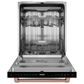 THOR KITCHEN Gordon Ramsay 24" Built-In Dishwasher with Rose Gold Handle Kit in Matte Black, , large