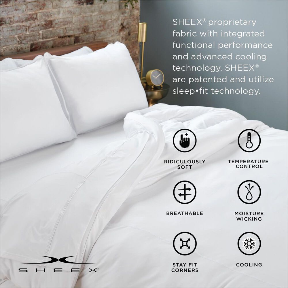 SHEEX Performance VenTech 4-Piece Split King Sheet Set in Ecru, , large