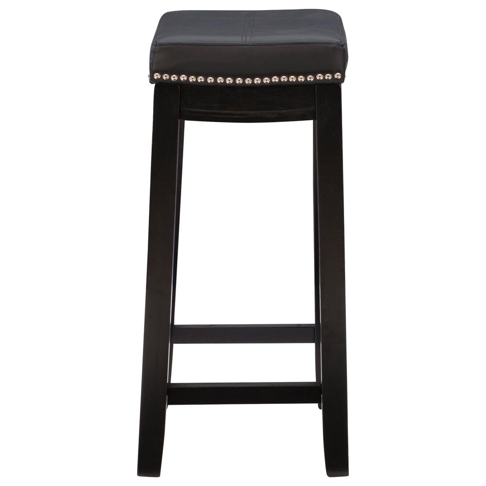 Linon Home Decor Claridge Counter Stool in Black, , large