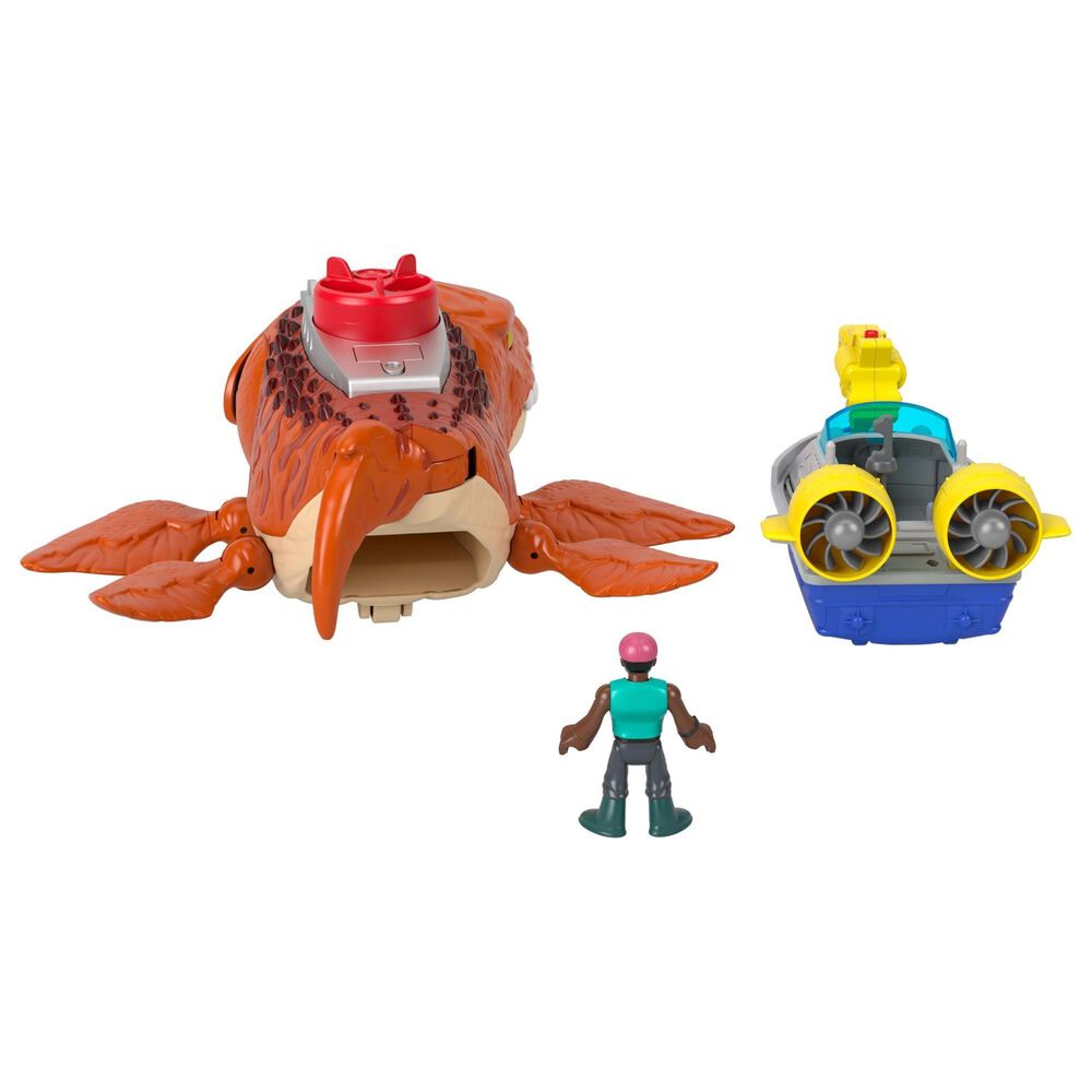 Fisher Price Aquachomp Chase Mosasaurus Dinosaur Action Figure Playset in Multicolor, , large