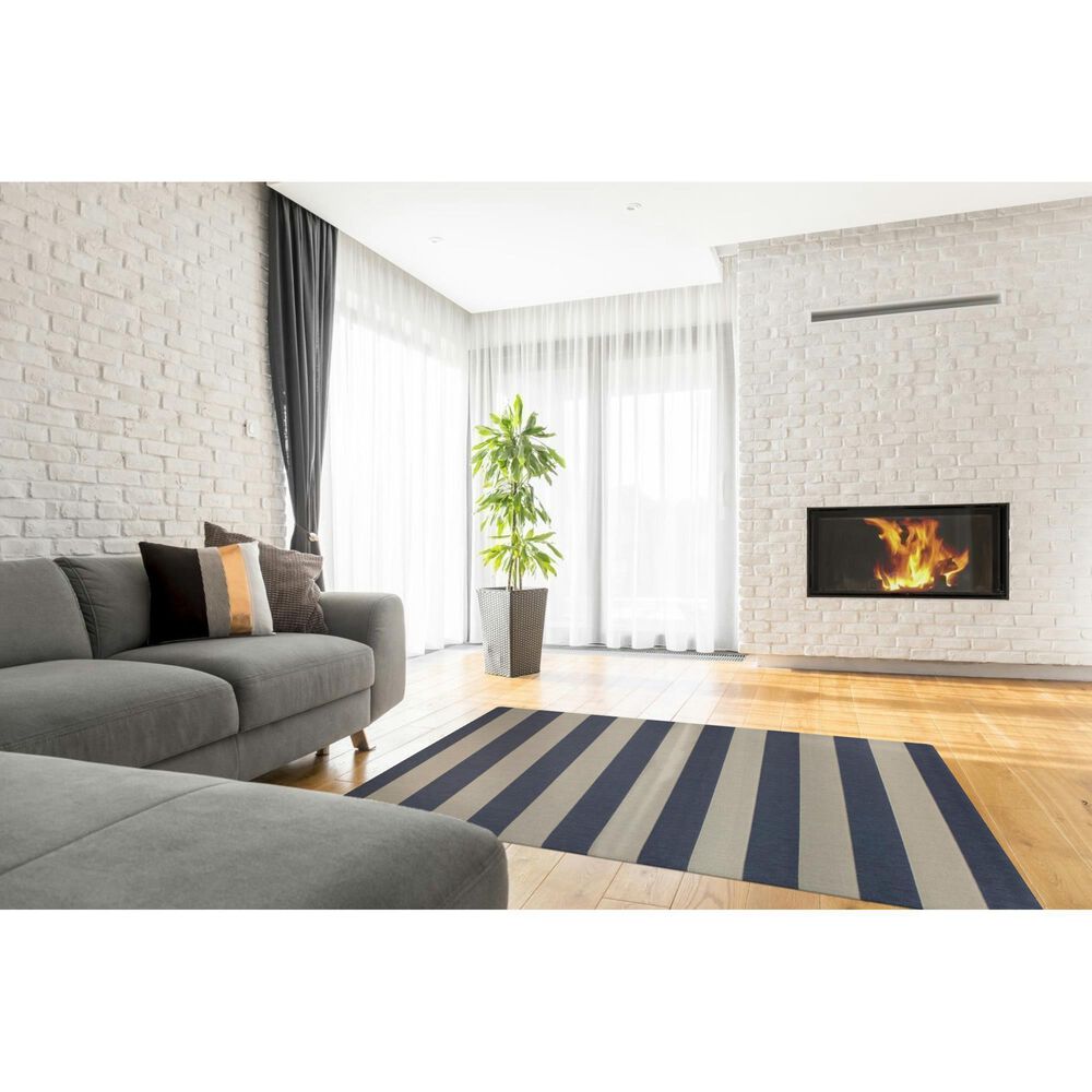 Cali Flooring Calabasas Blue 5' x 7' Indoor/Outdoor Area Rug, , large