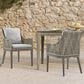 Blue River Silvana Outdoor Dining Chair with Beige Cushion in Gray (Set of 2), , large