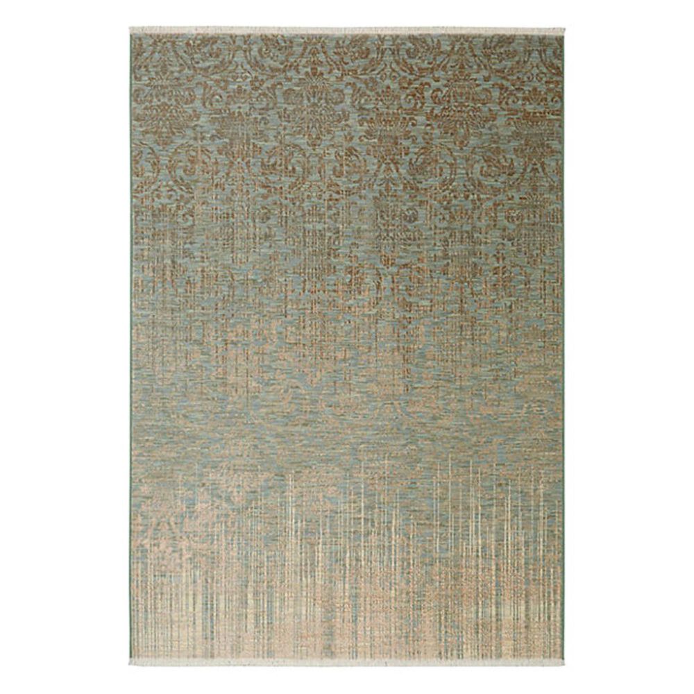 Karastan Titanium Tiberio 39400 2'1"x7'8" Seaglass Runner , , large