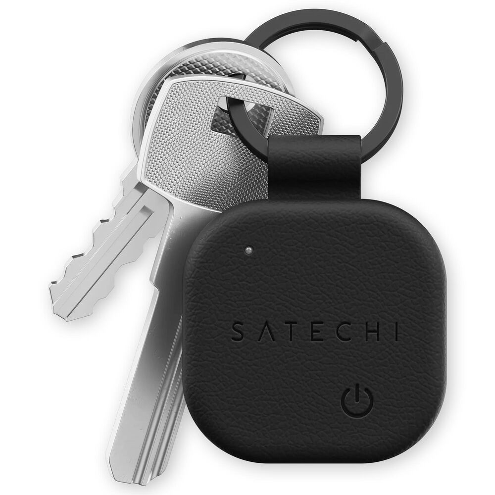 Satechi Vegan-Leather FindAll Keychain in Black, , large