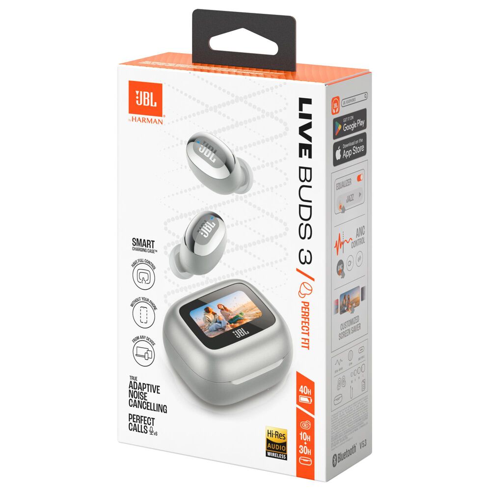 JBL Live Buds 3 True Wireless Earbuds in Silver, , large