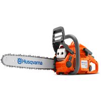 orange and gray chainsaw