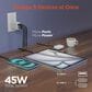 Hypercel 45W PD Wall Charger + 6ft USB-C to USB-C Cable in White, , large