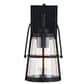 Vaxcel Portage Park 1-Light Outdoor Wall Sconce in Matte Black, , large
