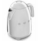 SMEG 7-Cup Stainless Steel Retro Style Electric Kettle, , large
