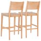 Linon Home Decor Cadence Bar Stool in Natural (Set of 2), , large