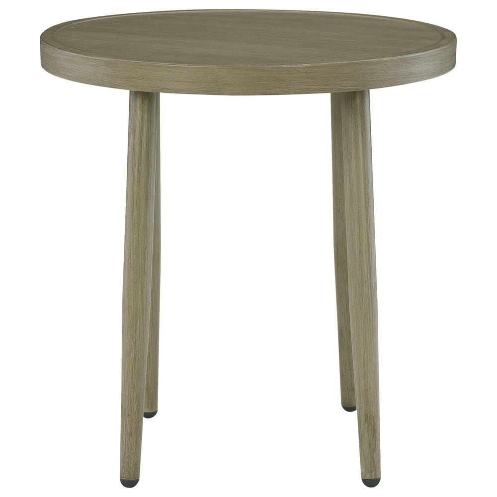 Ashley Swiss Valley Outdoor End Table in Beige, , large