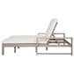 HOMLUX Patio 2-Person Lounge Chair with Grey Frame in Beige, , large