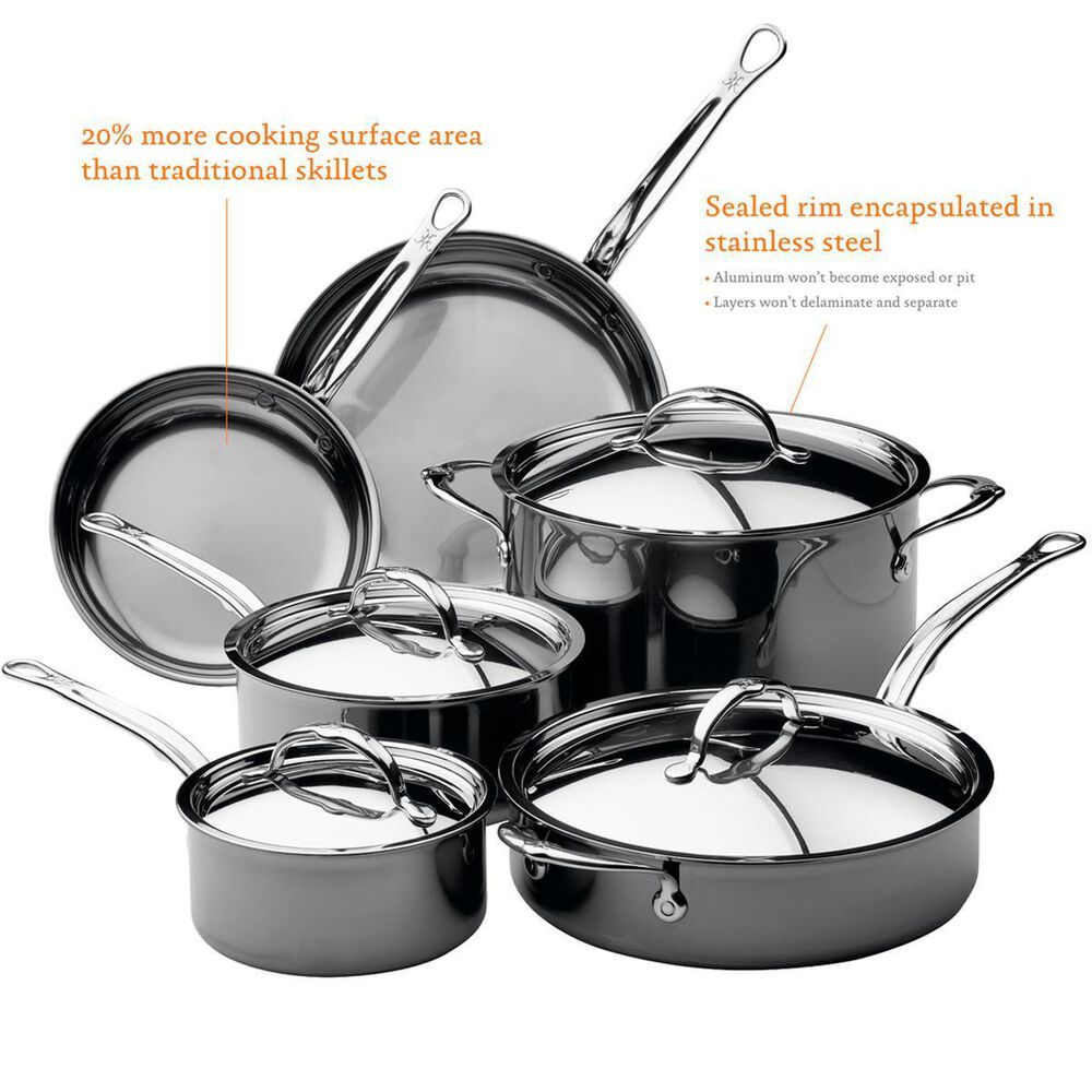 Hestan NanoBond 10-Piece Set in Stainless Steel, , large