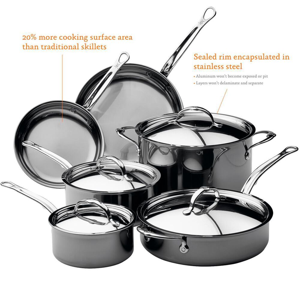 Hestan NanoBond 4 qt. Stainless Steel Covered Saucepan