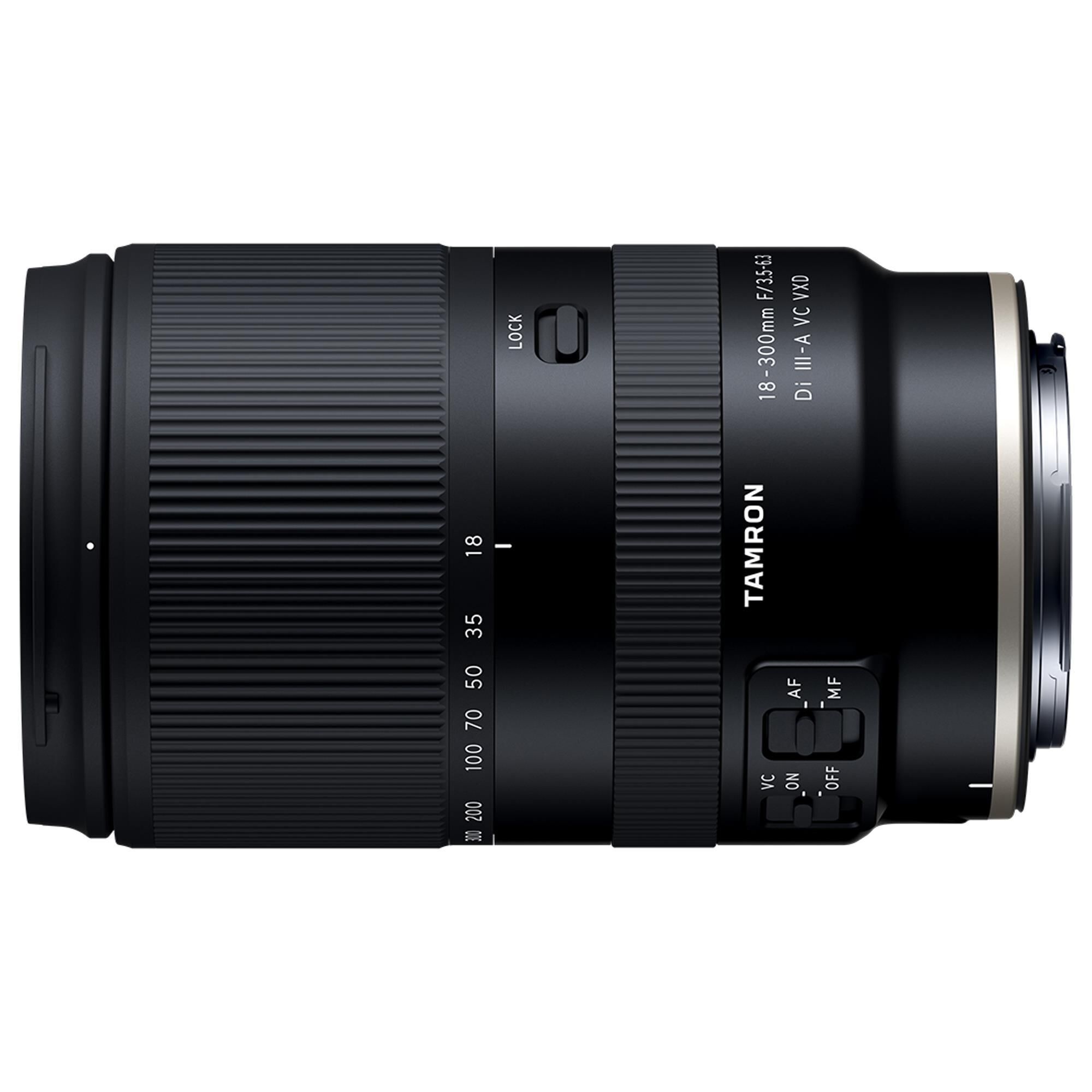 Tamron 18-300mm F/3.5-6.3 Di III-A VC VXD Lens for Canon R in Black