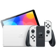 Nintendo Switch (OLED) with White Joy-Con