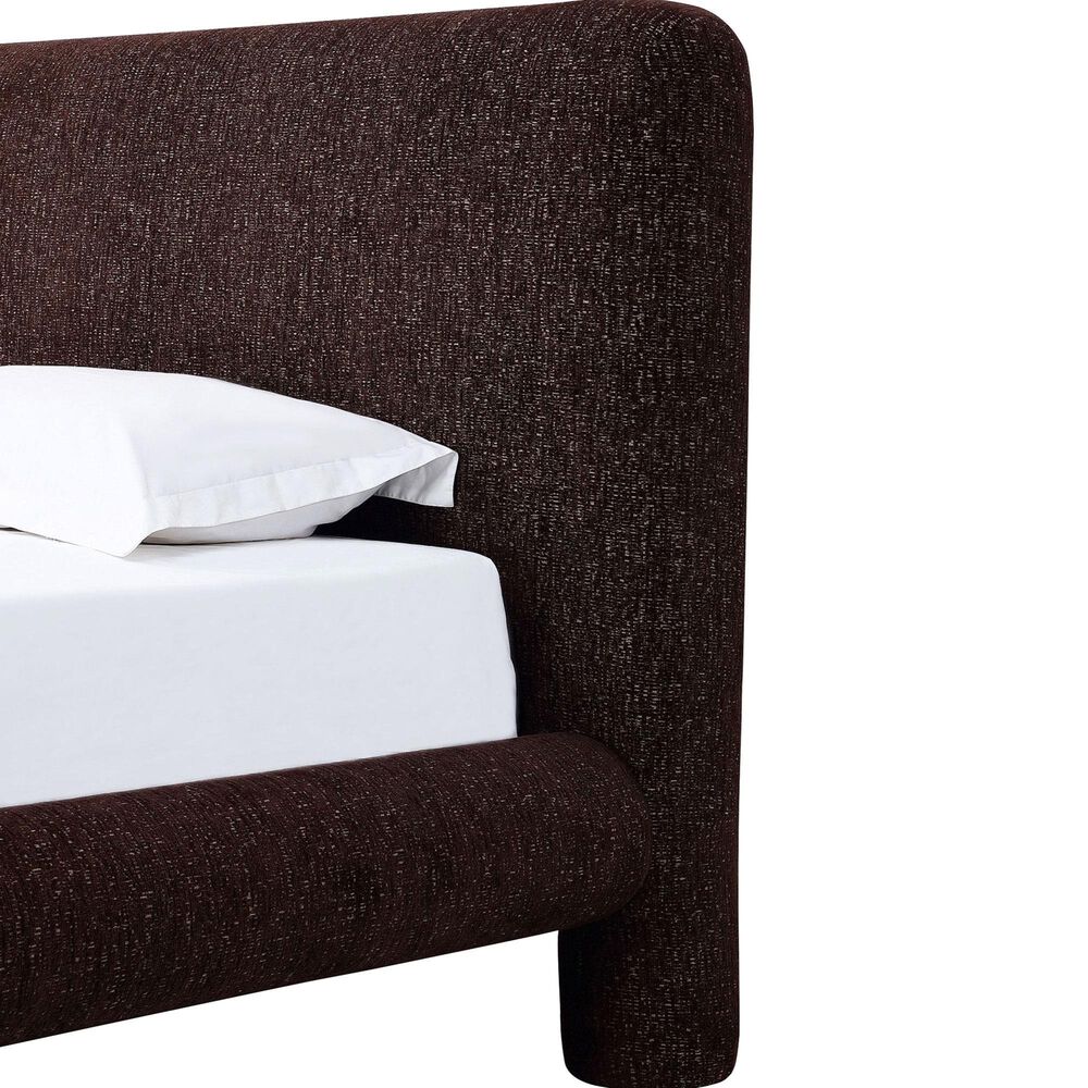Urban Home Anansi Mocoa Queen Upholstered Headboard in Mongoose Chenille, , large