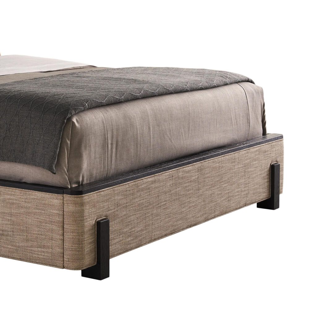 Lexington Furniture Zanzibar Barcelona King Upholstered Bed in Deep Espresso, , large