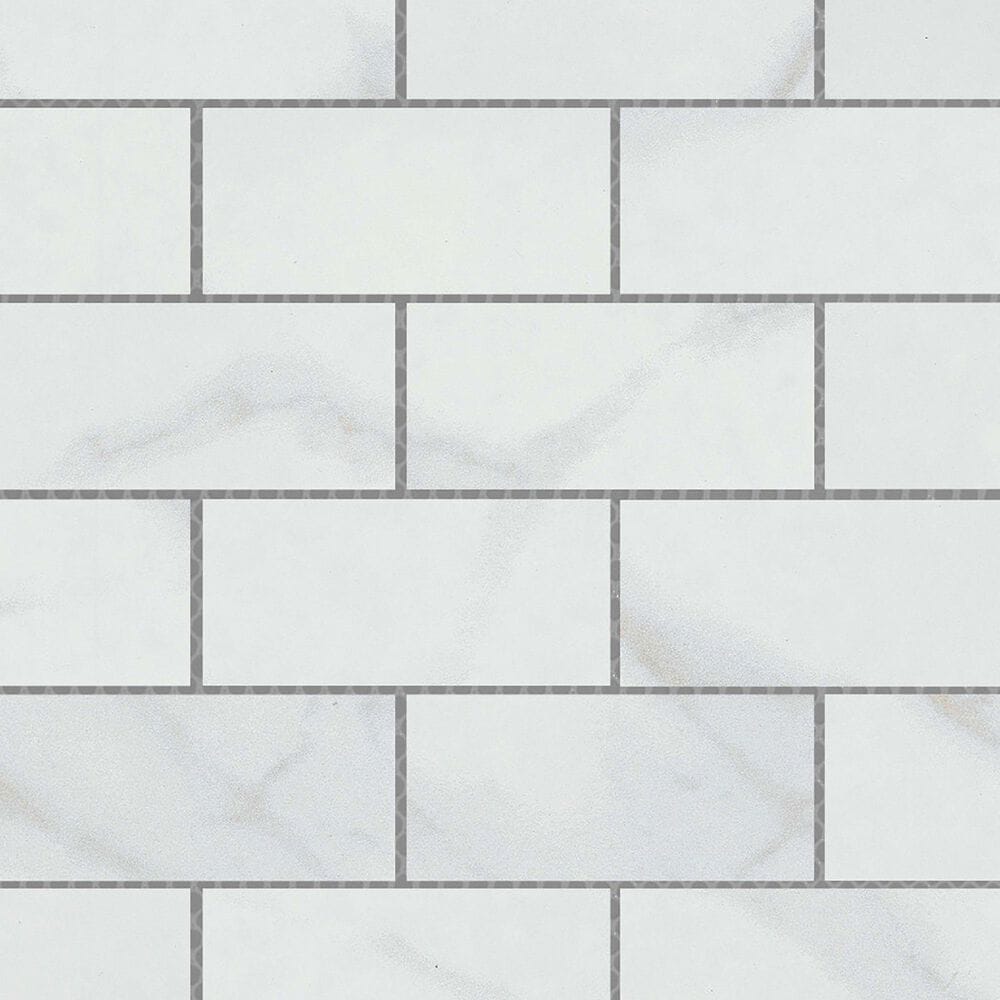 Emser Serendra Luna 2" x 4" Rectangle on 12" x 12" Porcelain Mosaic Sheet, , large