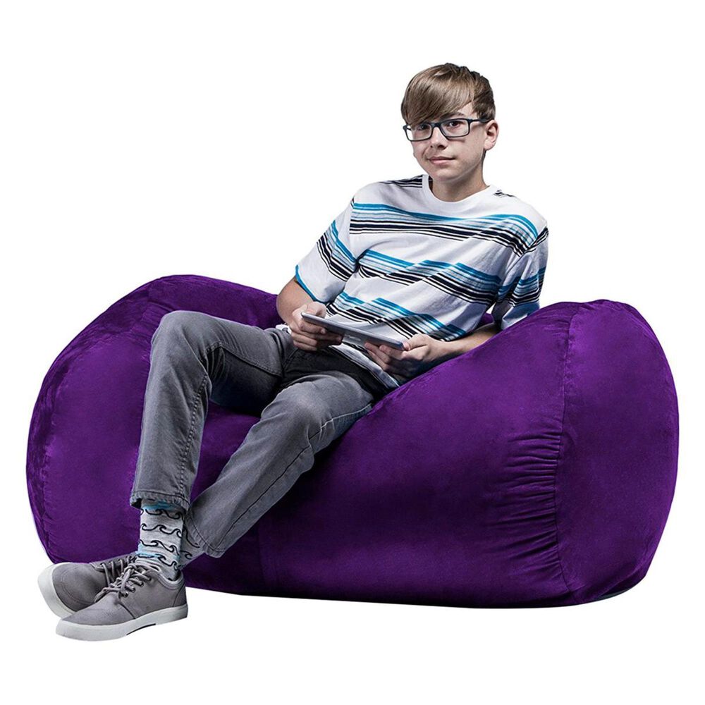 Jaxx 4&#39; Lounger Bean Bag in Grape, , large