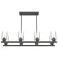 Hunter Hartland 8-Light Linear Chandelier in Noble Bronze, , large