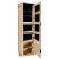 GigaCloud Rotating Jewelry Cabinet with Full-length Mirror, Coat Rack and Shelves in Walnut, , large