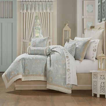 J. Queen New York Garden View 4-Piece Queen Comforter Set in Spa, , large