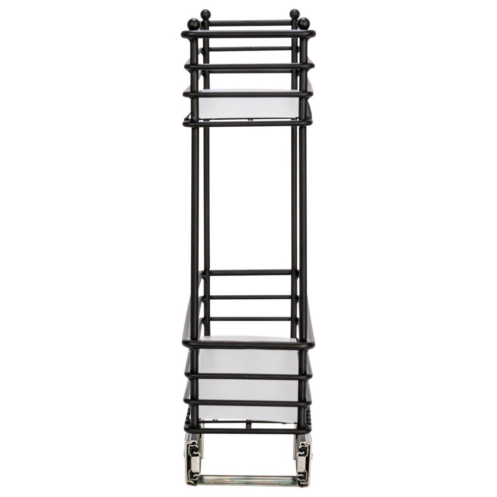 Household Essentials Glidez 2-Tier Multipurpose Pull Out/Slide Out Storage Organizer in Black, , large