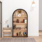 Hearth and Haven 4-Tier Arched Bookshelf in Black, , large