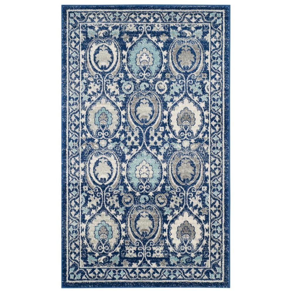 Safavieh Evoke EVK251C-4 4&#39; x 6&#39; Blue/Ivory Area Rug, , large