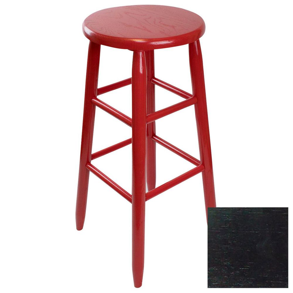 Lakeside Garland Round Barstool in Black, , large