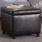 Baxton Studio Small Cube Storage Ottoman in Dark Brown, , large