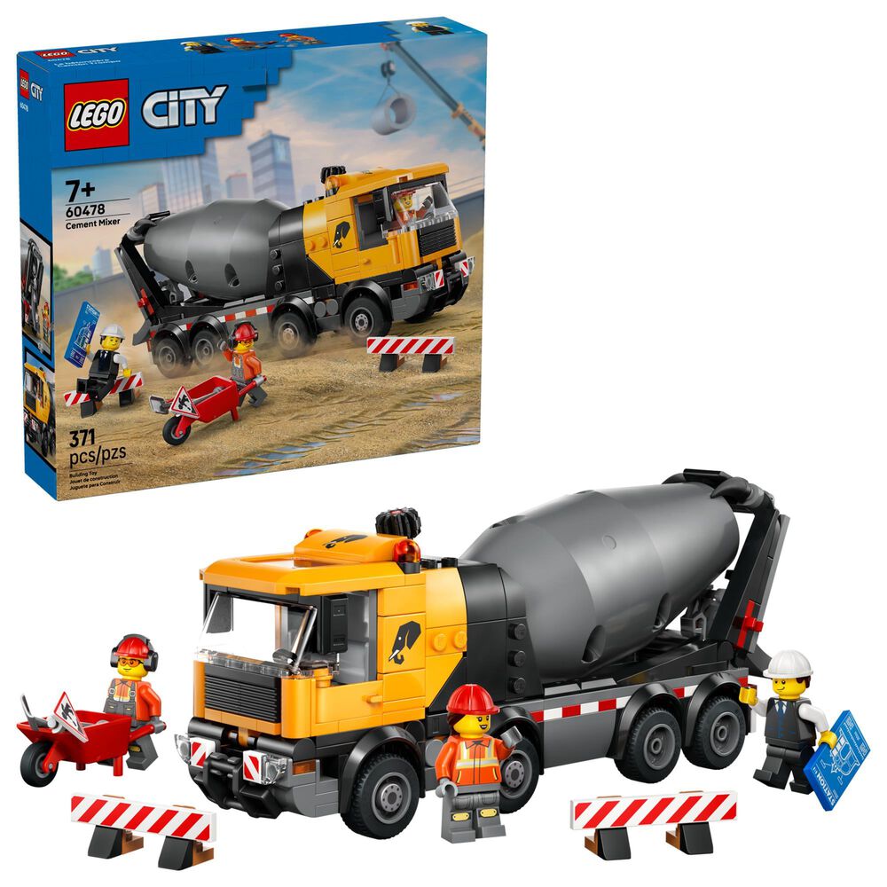 LEGO City Cement Mixer Building Set, , large