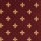 Milliken Brand Code Fleur De Lis Rough Rider Carpet in Burgundy, , large