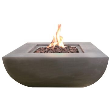 Elementi Fire Westport Square Liquid Propane Fire Table in Gray, , large