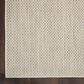 Nourison Courtyard Ivory and Silver 5" Square Indoor/Outdoor Area Rug, , large