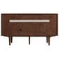 James Martin Vanities Amberly 60" Single Bathroom Vanity in Mid-Century Walnut with 3 cm Victorian Silver Quartz Top and Rectangular Sink, , large