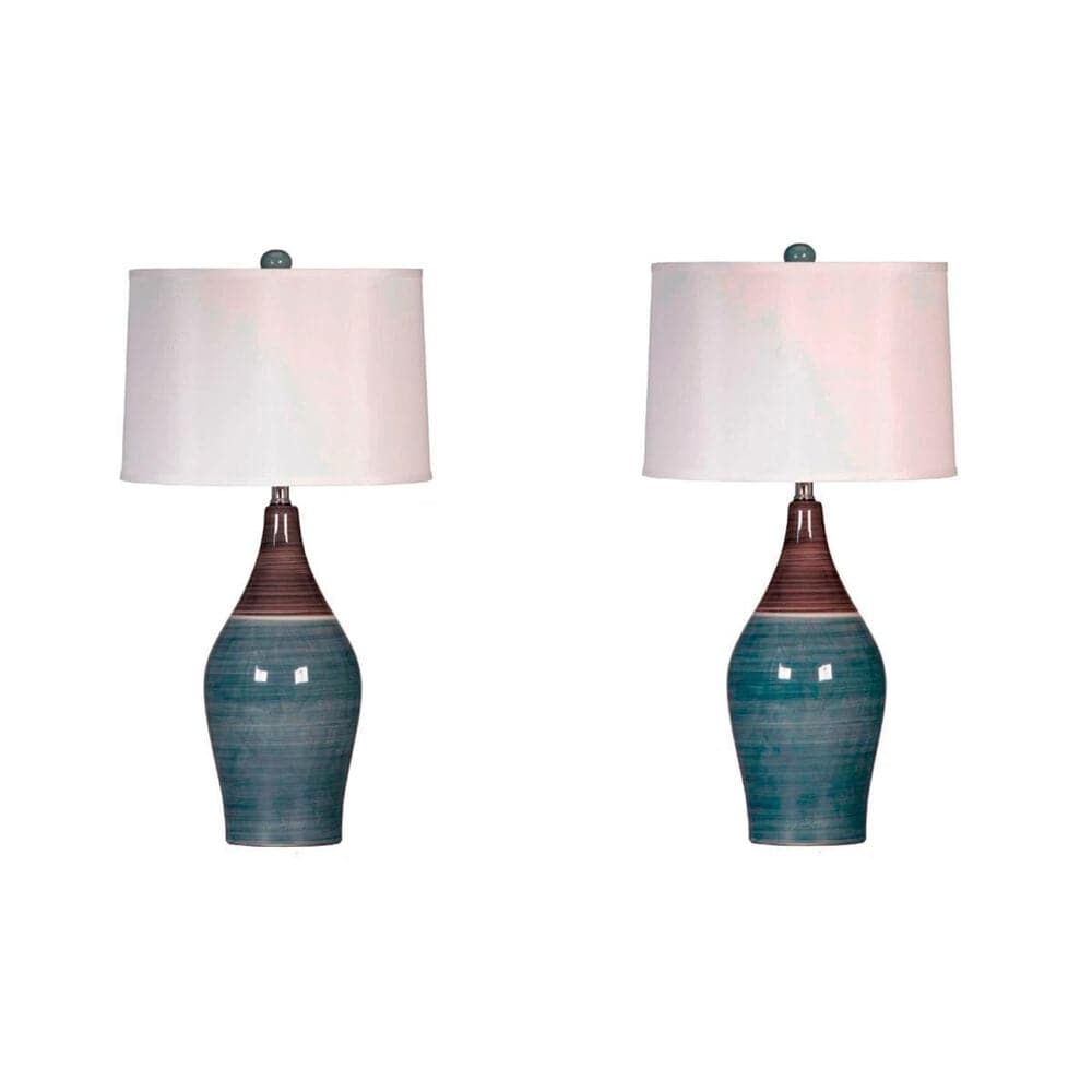 Ashley Niobe Table Lamp in Multi-Gray (Set of 2), , large