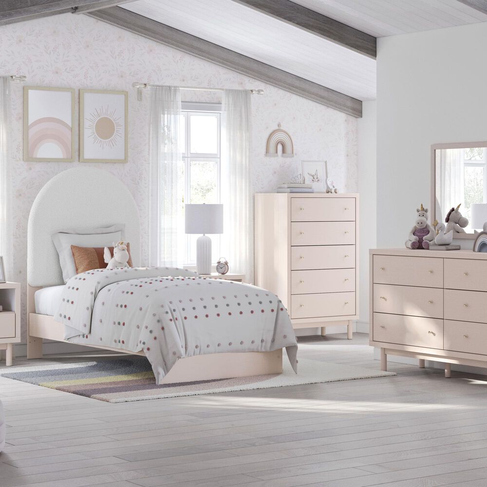 Ashley Wistenpine 5-Drawer Chest in Blush, , large