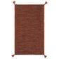 Safavieh Montauk 3" x 5" Orange and Black Area Rug, , large