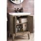 James Martin Vanities Linden 24" Single Bathroom Vanity in Whitewashed Walnut with 5 cm White Glossy Resin Top and Rectangular Sink, , large
